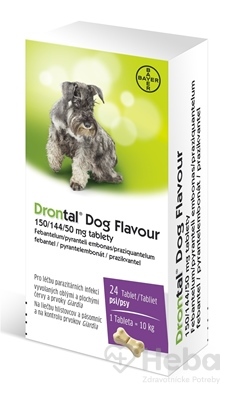 Drontal Dog Flavour 150/144/50 mg tablety  tbl 6x4 ks (24 ks)
