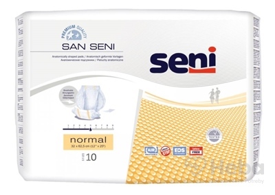 Seni SAN SENI Normal  plienky vkladacie, 32x64cm, savosť 1290ml, 1x10 ks