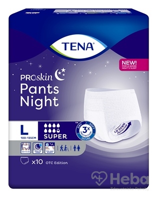 TENA Pants Night Super L  naťahovacie inkontinenčné nohavičky na noc 1x10 ks