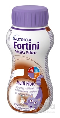 Fortini Multi Fibre pre deti  výživa s čokoládovou príchuťou 1x200 ml