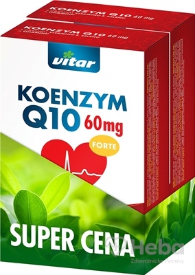 Vitar Koenzým Q10 Forte 60 mg Duopack  120 kapsúl (2x60)
