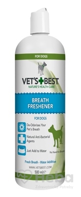 Vet´s Best Breath Freshener  osviežovač dychu pre psy, prísada do vody, 1x500 ml