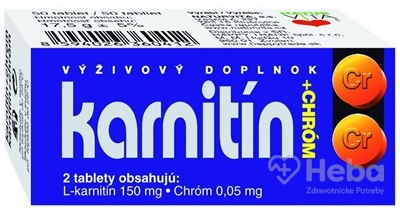 Naturvita Karnitín + Chróm  50 tabliet