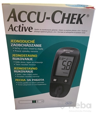 ACCU-CHEK Active Kit  glukomer + príslušenstvo na monitorovanie glykémie 1x1 set