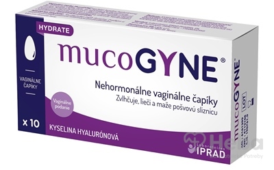 mucoGYNE  nehormonálne vaginálne čapíky 1x10 ks