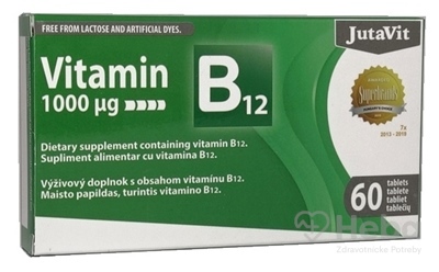 JutaVit Vitamín B12 1000 mcg  60 tabliet