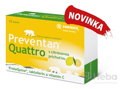 Farmax Preventan Quattro  12 tabliet citrón