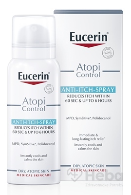 Eucerin AtopiControl Sprej proti svrbeniu  suchá a atopická pokožka 1x50 ml