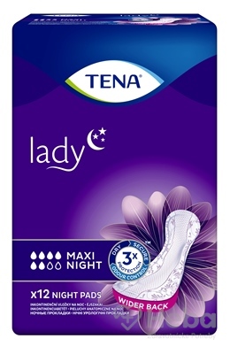 TENA Lady Maxi Night  inkontinenčné vložky na noc 1x12 ks