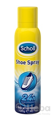 Scholl SHOE Deodorant Sprej do topánok  Dual-Activ formula, 24h, 1x150 ml