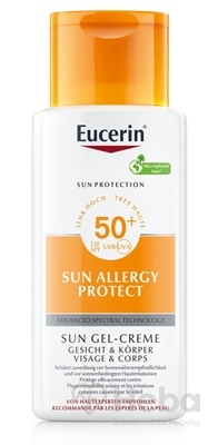 Eucerin Sun Allergy Protect krémový gél na pokožku so sklonom k slnečnej alergii SPF50+  150 ml opaľovací krémový gél
