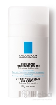 La Roche-Posay fyziologický 24H tuhý deodorant na citlivú pokožku  40 g tyčinkový deodorant