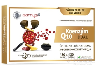 Barny's Koenzým Q10 DUAL 60 mg  cps (zvýhodnené balenie) 2x30 (60 ks)