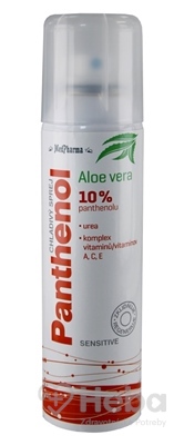 MedPharma Panthenol 10% chladivý sprej s aloe vera  150 ml sprej po opaľovaní