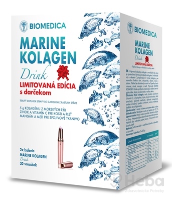 Biomedica Marine Kolagen Drink + darček Limitovaná edícia  2x30 vrecúšok s gélom+ zastrihávač obočia