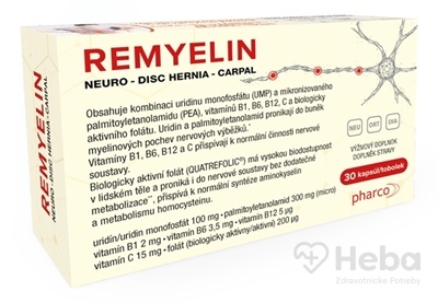 Remyelin (Uridine + PEA micro + vitamíny B,C)  30 kapsúl