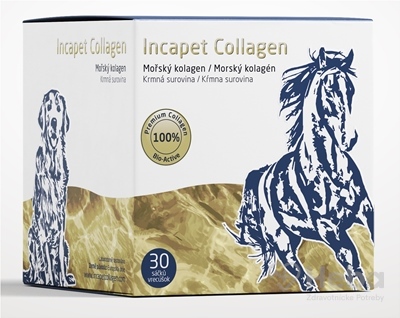 Incapet Collagen Hydrolyzovaný kolagén pre psy, mačky, kone v prášku  30 sáčkov
