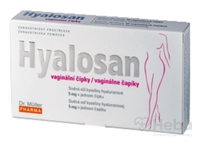 Dr. Müller HYALOSAN vaginálne čapíky  s kyselinou hyalurónovou 1x10 ks