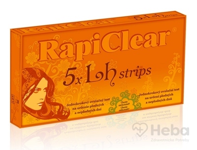 RapiClear 5 x Lh strips  jednokrokový ovulačný test 1x5 ks