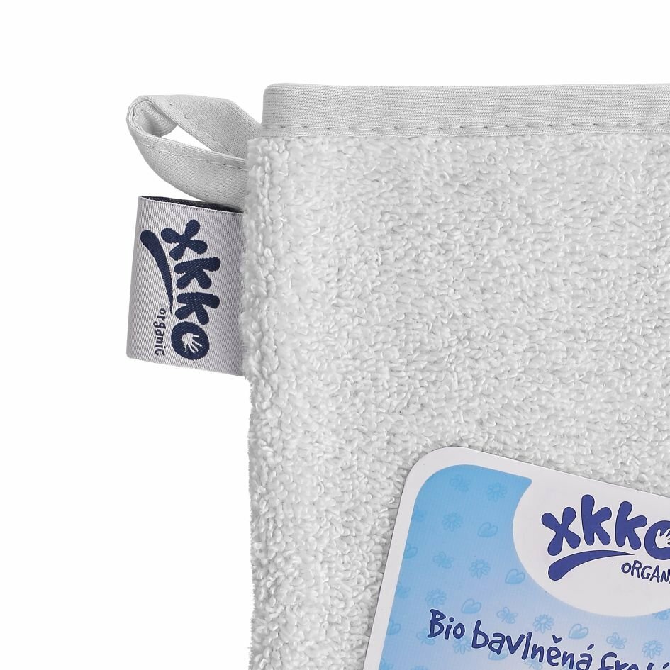 XKKO Organic BIO bavlnená froté žinka  - Biela