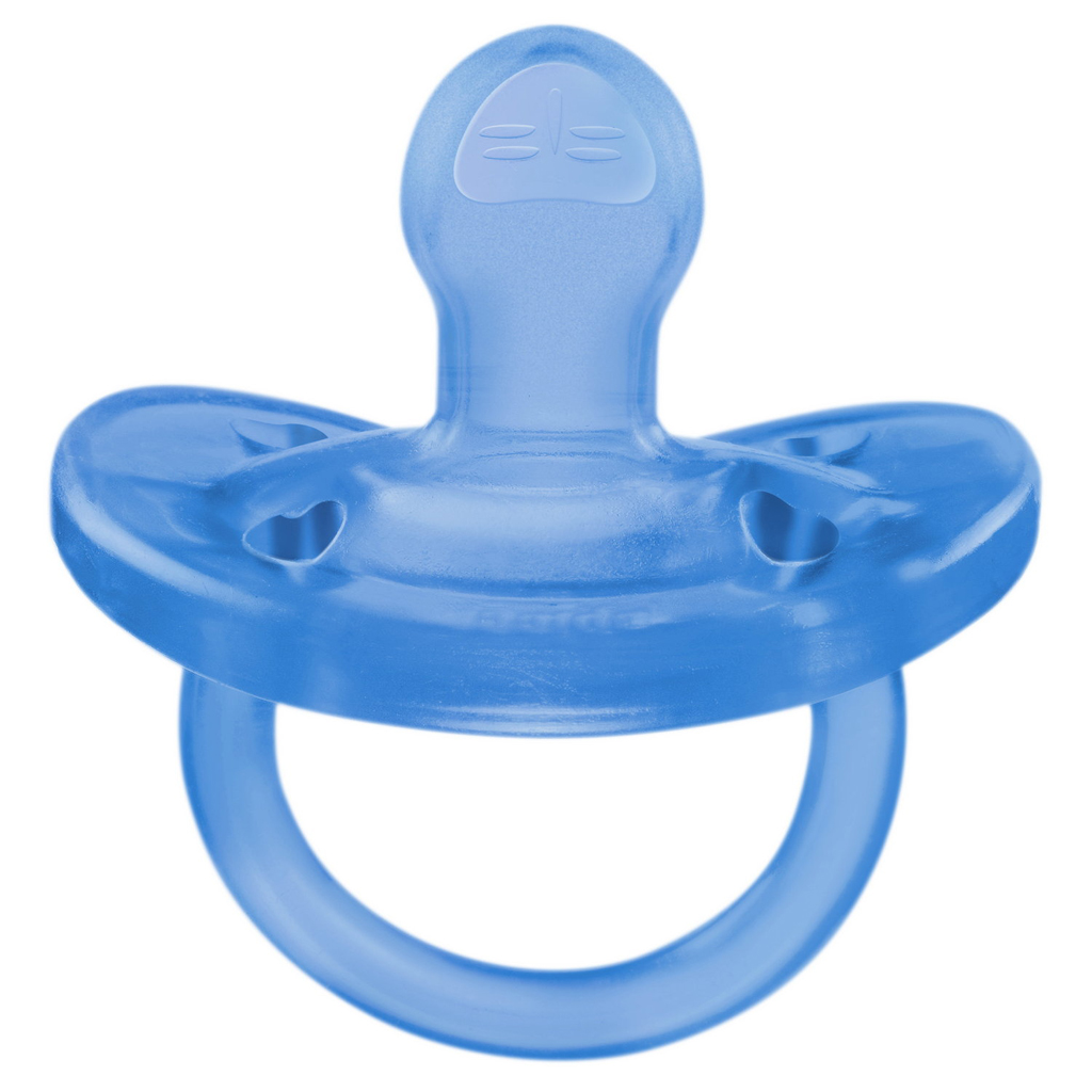 CHICCO Cumlík Physio celosilikónový 6-16m chlapec 1 ks