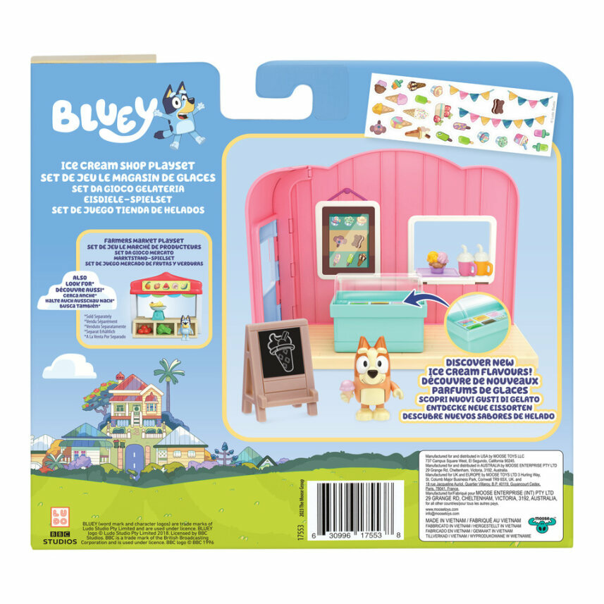 BLUEY Ice Cream Shop, Obchod so zmrzlinou - figúrka s príslušenstvom