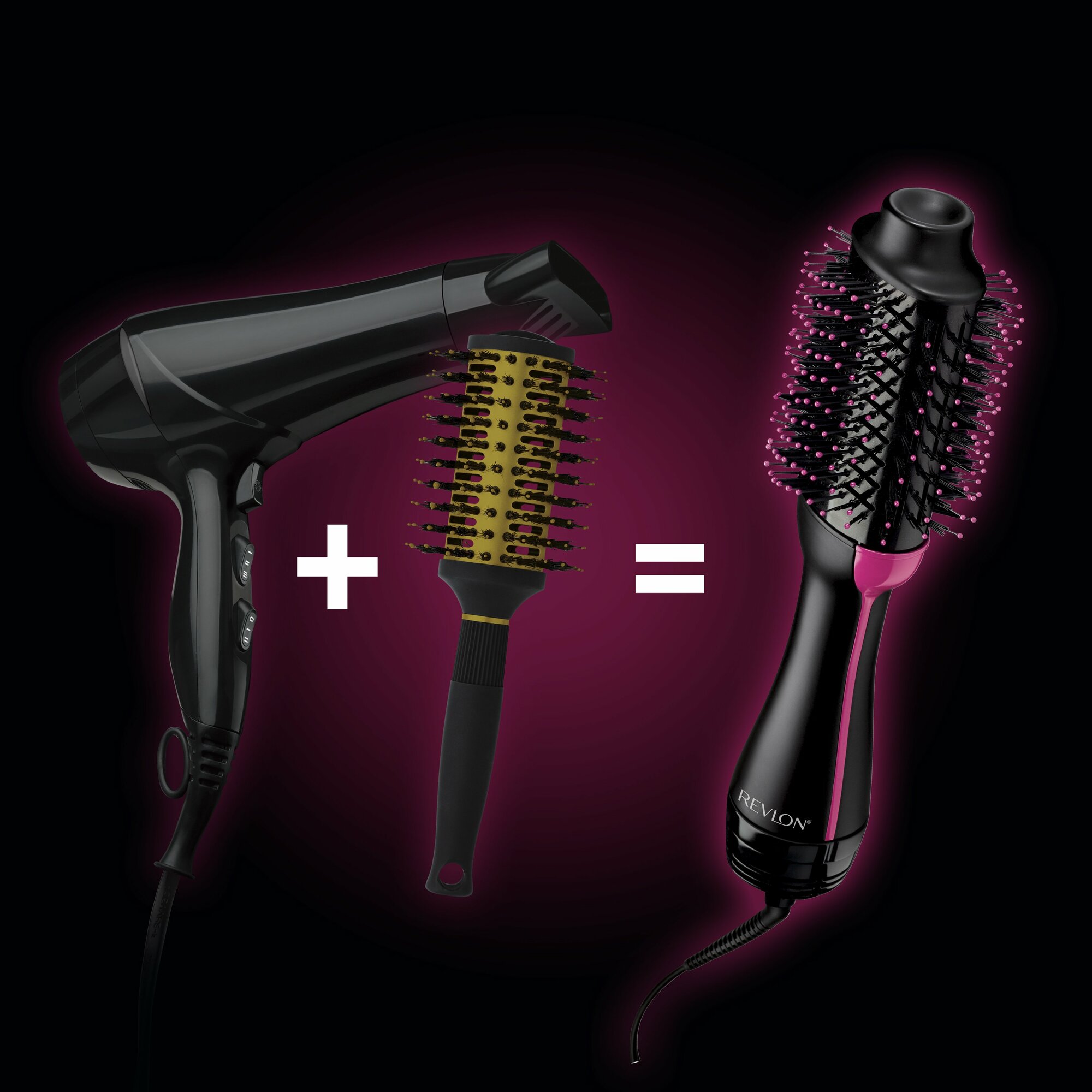 REVLON PRO COLLECTION  RVDR5222 Okrúhla kefa na vlasy s funkciou fénu a ionizáciou