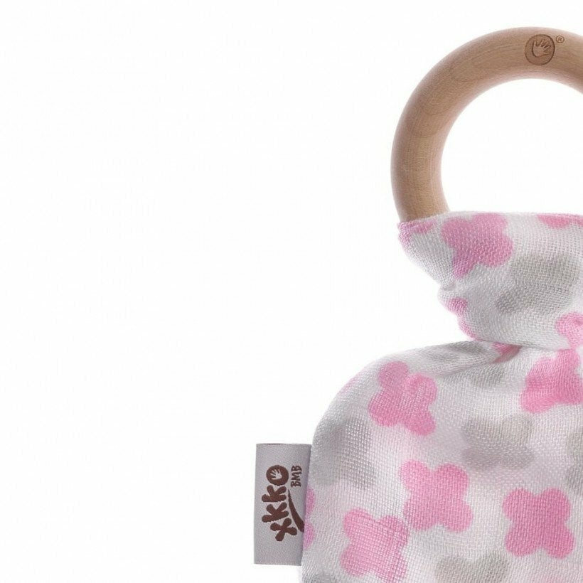 XKKO Hryzátko BMB Lístky - Baby Pink Cross
