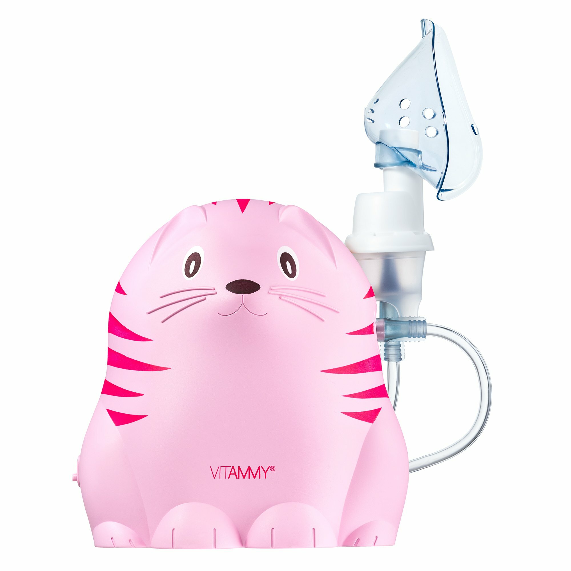 VITAMMY GATTINO A1503 Detský inhalátor vo veselom tvare mačiatka, ružový