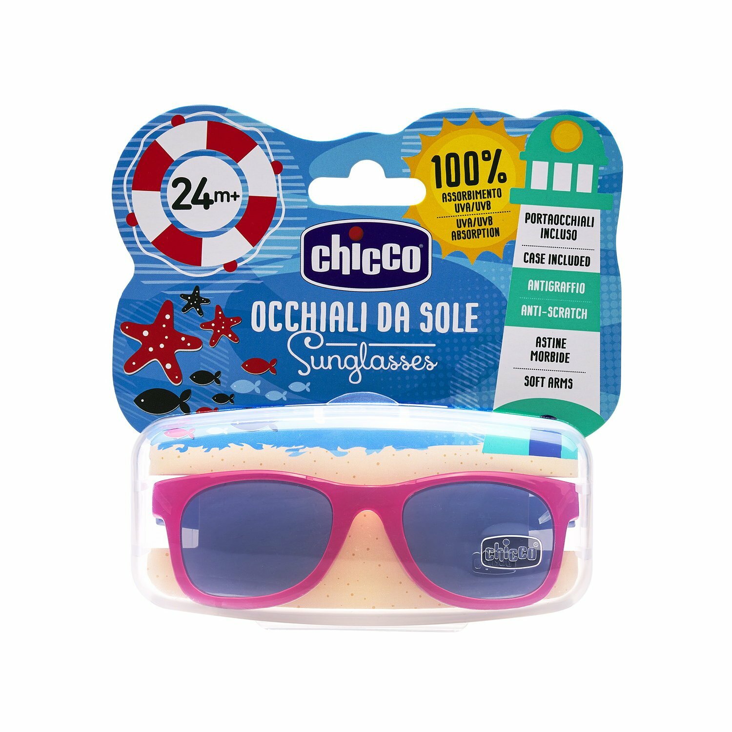 Chicco Detské slnečné okuliare  MY/22, chlapec, od 24m+, transparentné