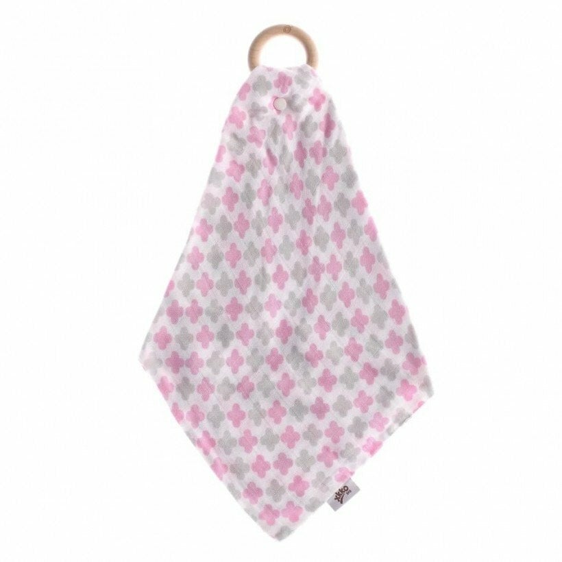 XKKO Hryzátko BMB s plienkou - Baby Pink Cross