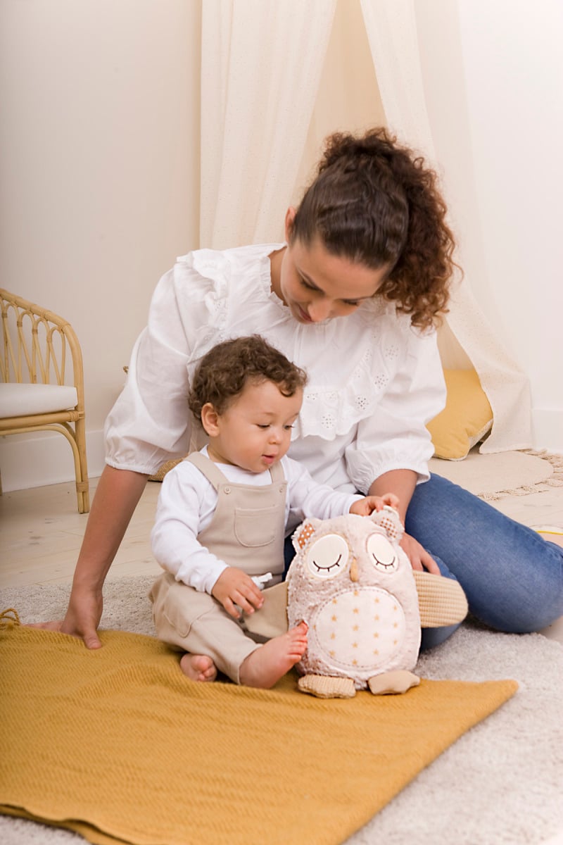 Cloud b® Nighty Night Owl Smart Sensor™-Zvieratko s melódiou- Sova, 0m+