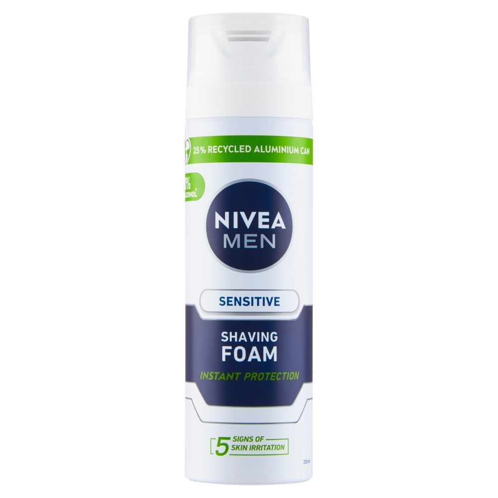 NIVEA Men Sensitive Pena na holenie, 200 ml
