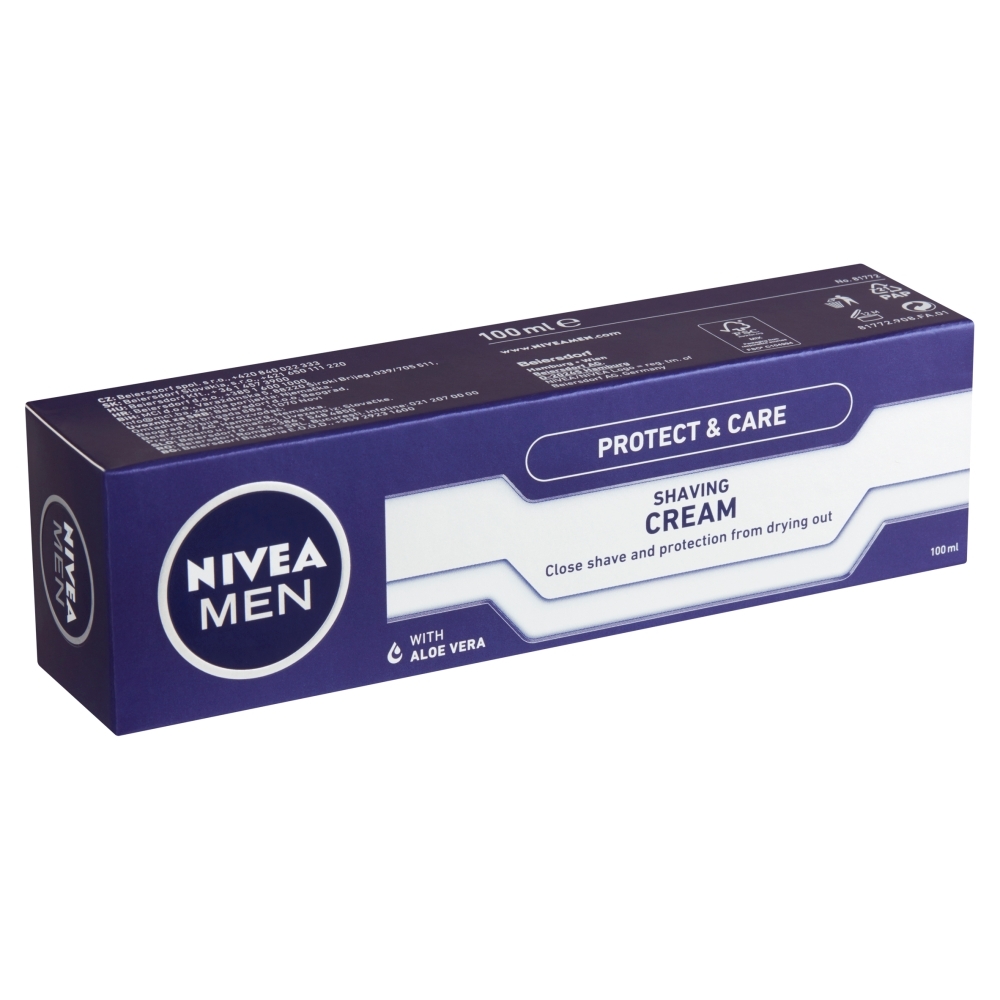 NIVEA Men Protect & Care krém na holenie, 100 ml