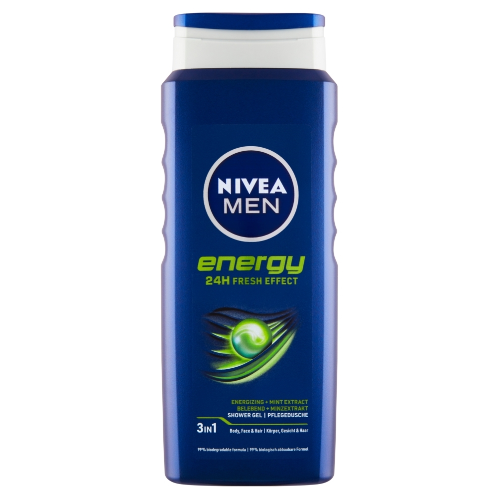 NIVEA Men Energy Sprchovací gél, 500 ml