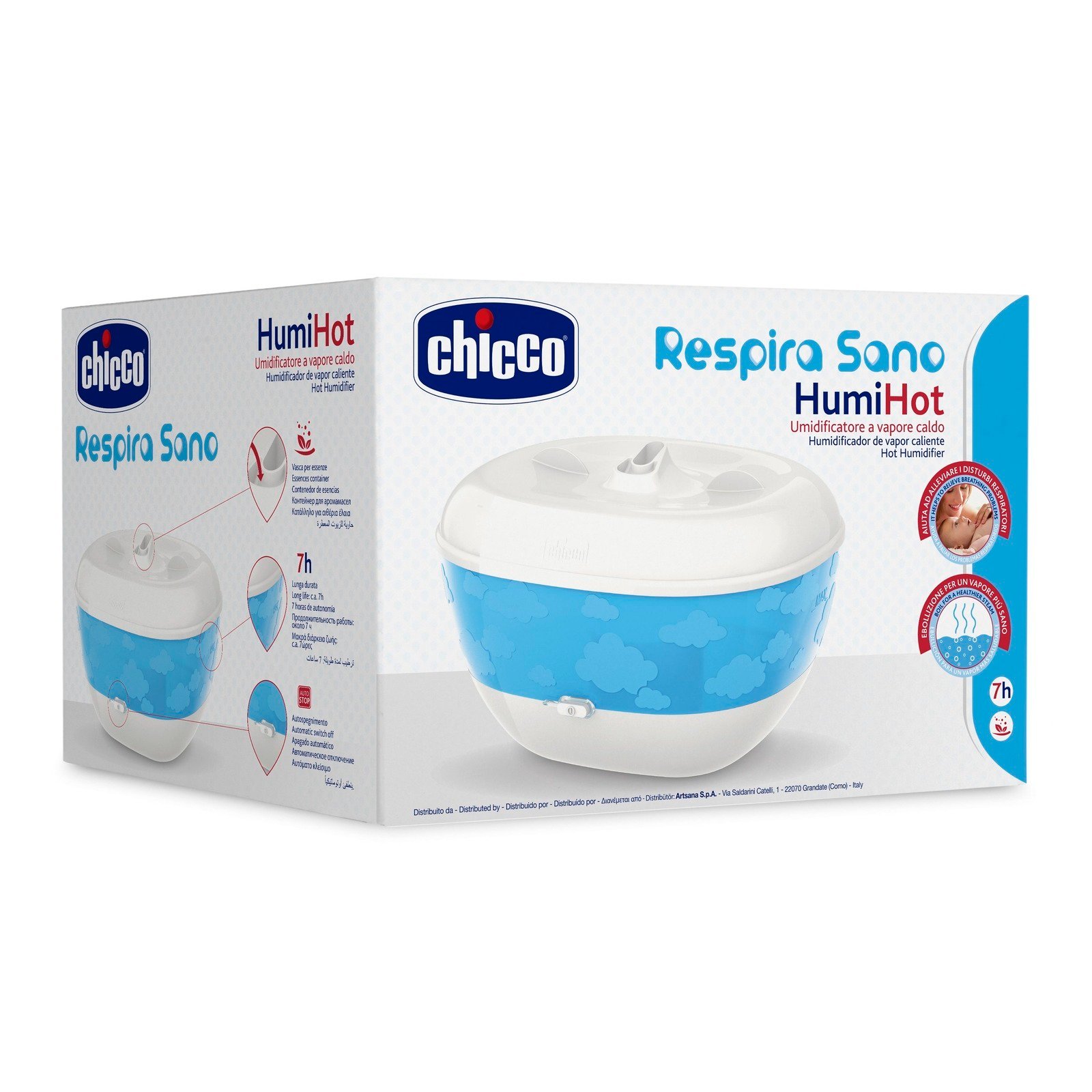 Chicco Respira Sano HUMI HOT Parný zvlhčovač