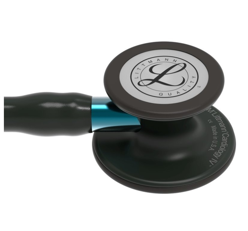 Littmann Cardiology IV Black-Finish, Stetoskop kardiologický, čierny/tyrkys 6201