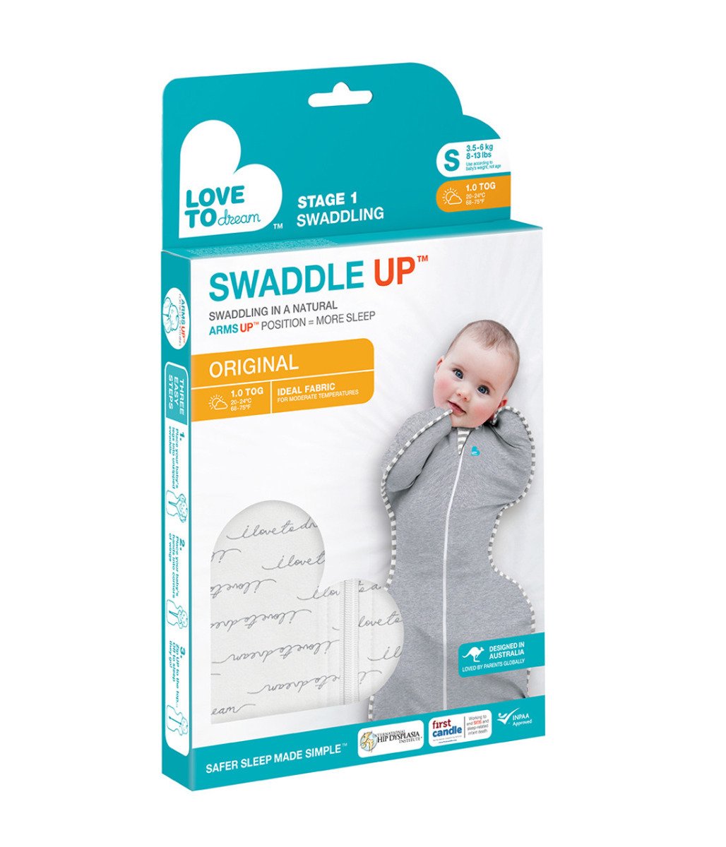 Love To Dream Zavinovačka Swaddle UP, veľkosť M,  ETAPA 1, biela, Original