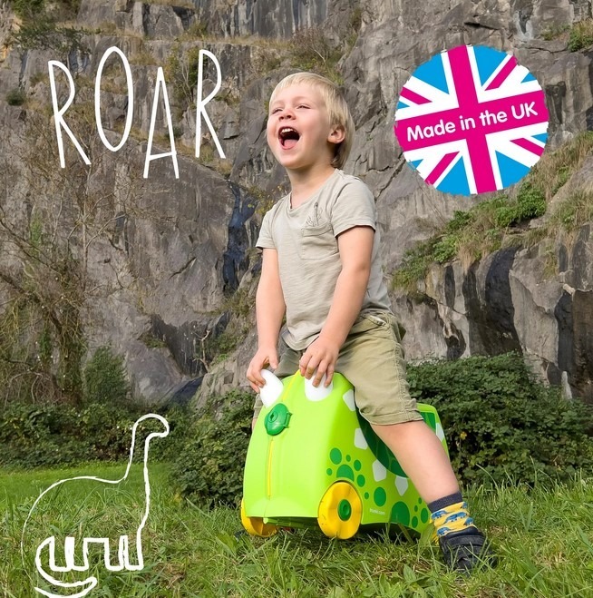 Trunki Kufor s kolieskami, Dinosaurus Dudley, od 3r+
