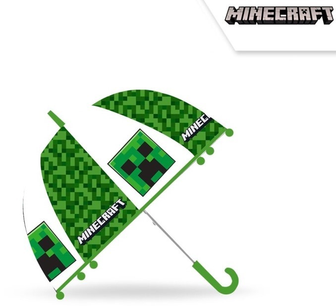 Kids Euroswan Priehľadný dáždnik, Minecraft, 48cm