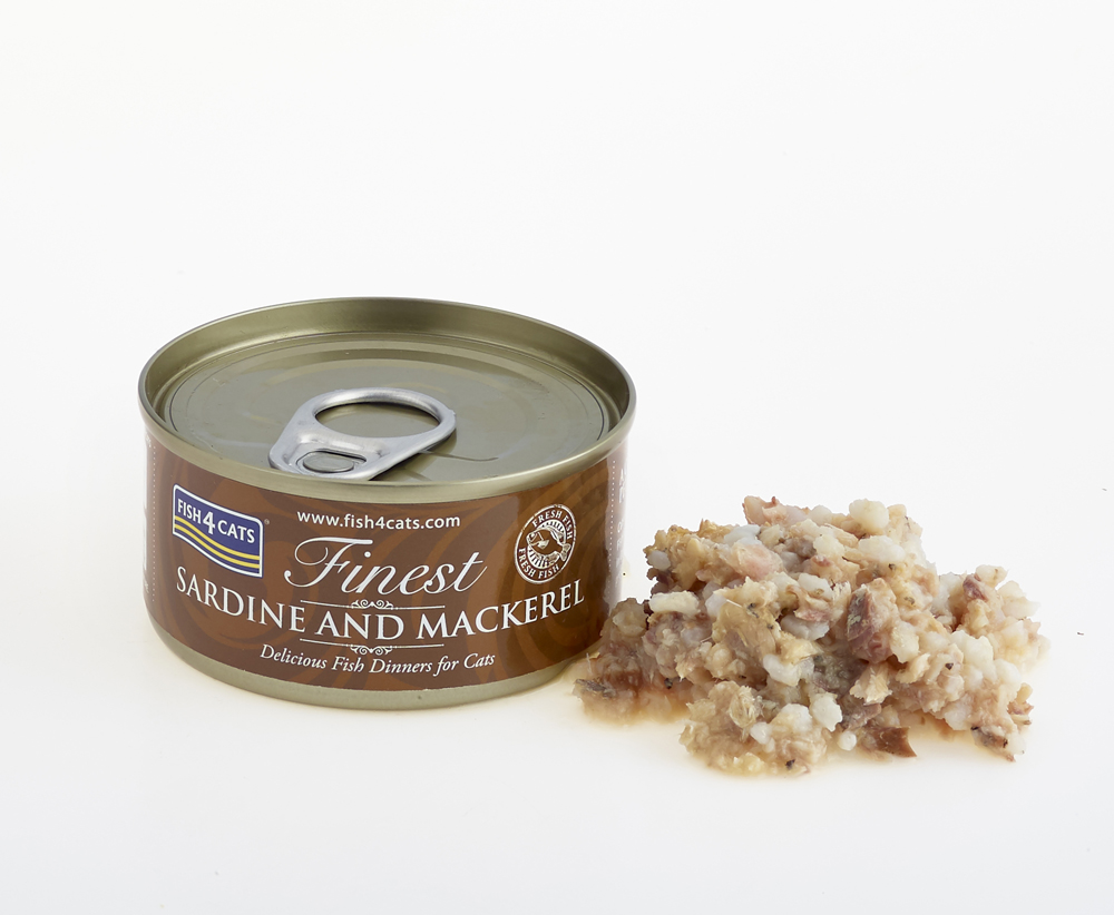 FISH4CATS Konzerva pre mačky Finest sardínka s makrelou 70g