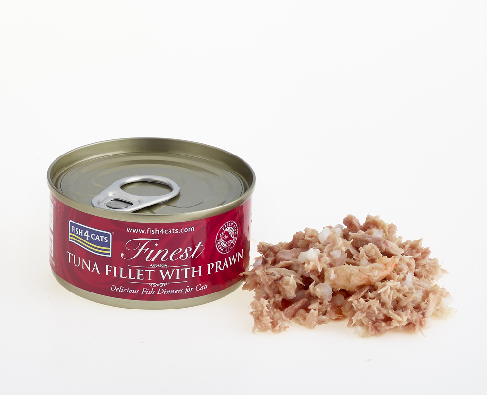 FISH4CATS Konzerva pre mačky Finest tuniak s krevetami 70g