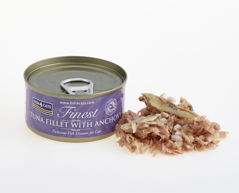 FISH4CATS Konzerva pre mačky Finest tuniak so ančovičkami 70g