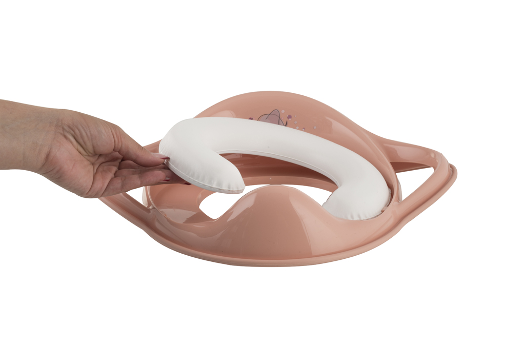 MALTEX Redukcia na WC s úchytmi mäkká Sloník Minimal - peach rose