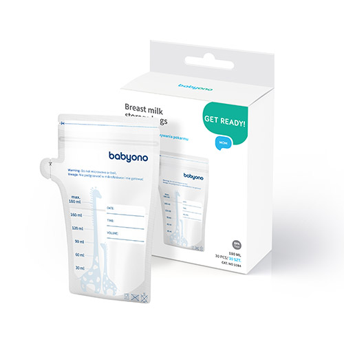 BABYONO Sáčky na materské mlieko 180 ml 30 ks