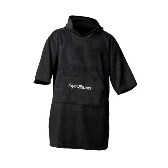 Uterákové pončo Terry Black - GymBeam