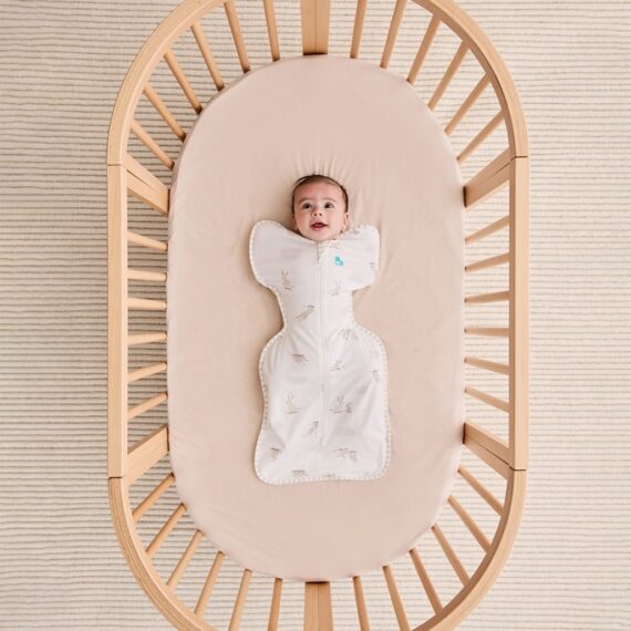 Love To Dream Zavinovačka Swaddle UP - veľkosť S - krémová/ králik ETAP1 - 1 TOG Originál