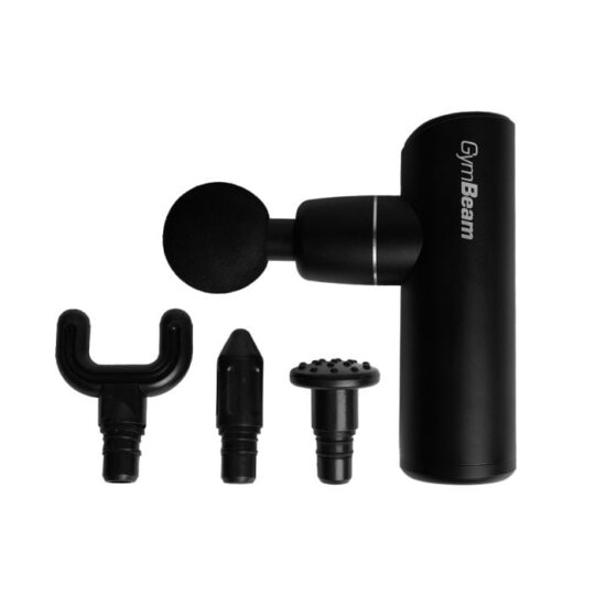 Mini masážna pištoľ Black - GymBeam