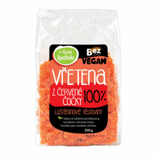 100% Vretená z červenej šošovice - Green Apotheke