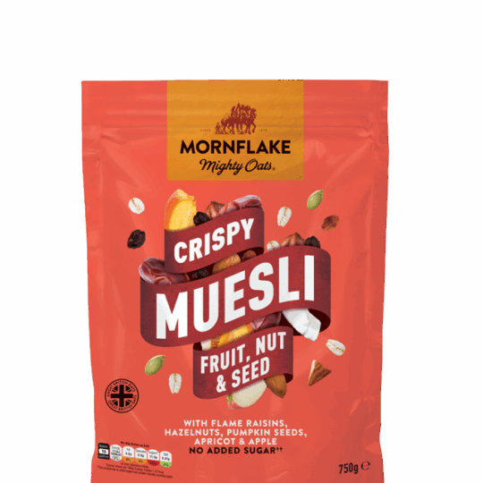 Chrumkavé Müsli Fruit, Nut & Seed  750g - Mornflake